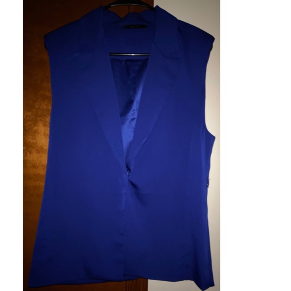 Royal blue blazer vest